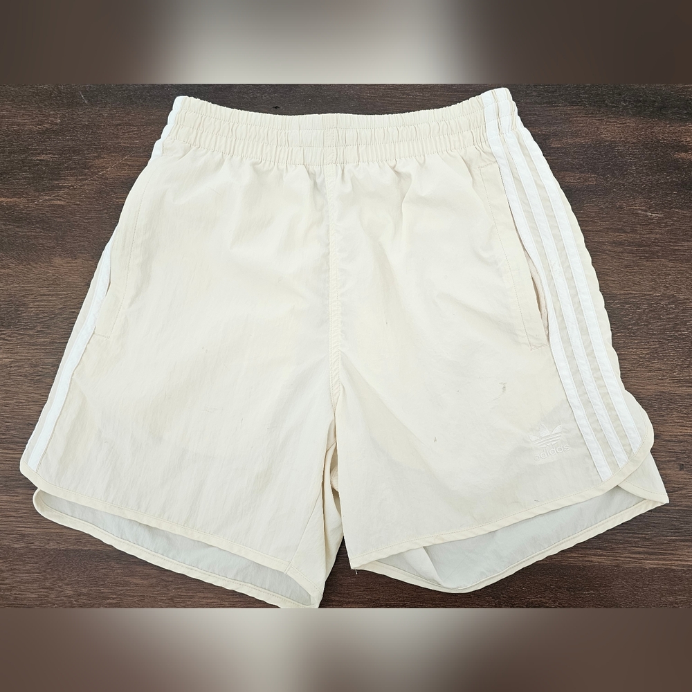 Adidas Cream Athletic Shorts